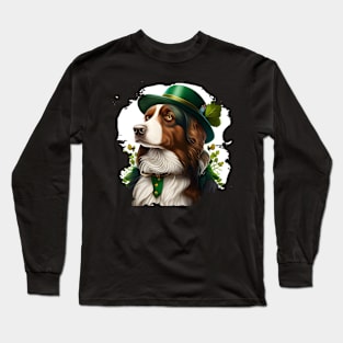 Dog Waiting For St. Patrick's Day Long Sleeve T-Shirt